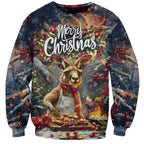 Personalised Kangaroo Chef Christmas in July Sweatshirt