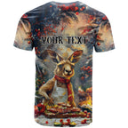 Personalised Kangaroo Chef Christmas in July T Shirt