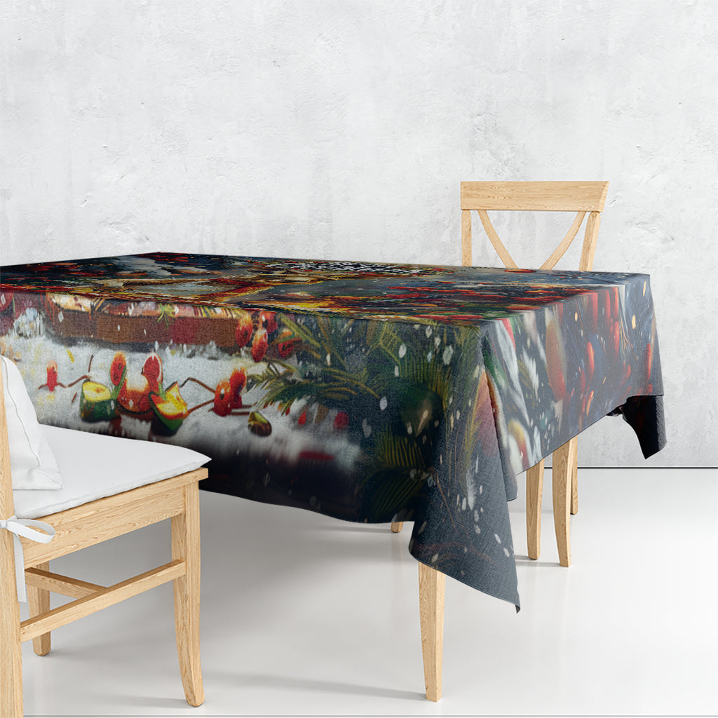 Kangaroo Chef Christmas in July Tablecloth