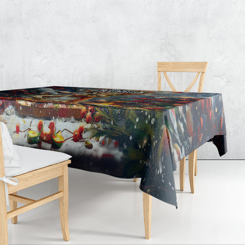 Kangaroo Chef Christmas in July Tablecloth