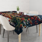 Kangaroo Chef Christmas in July Tablecloth