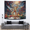 Kangaroo Chef Christmas in July Tapestry