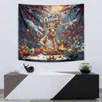 Kangaroo Chef Christmas in July Tapestry