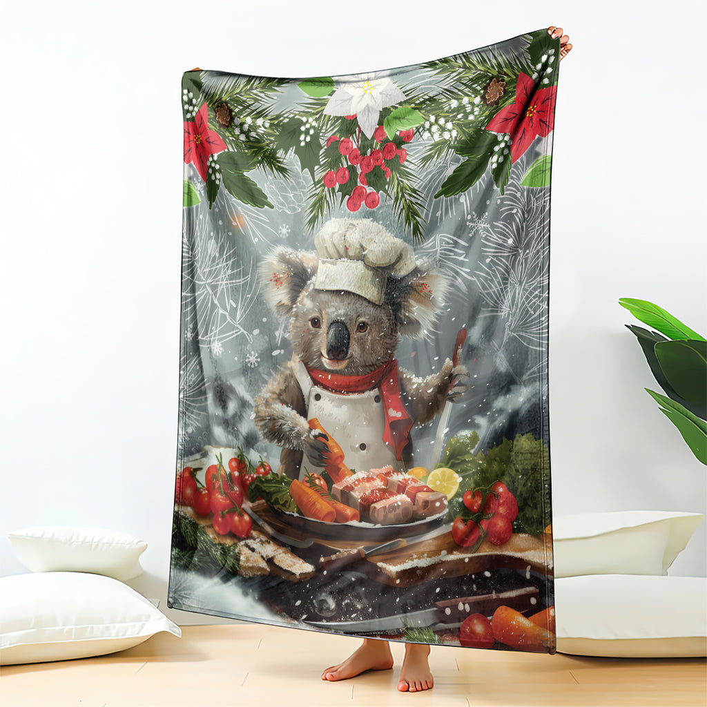 Koala Chef Christmas in July Blanket