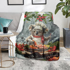 Koala Chef Christmas in July Blanket