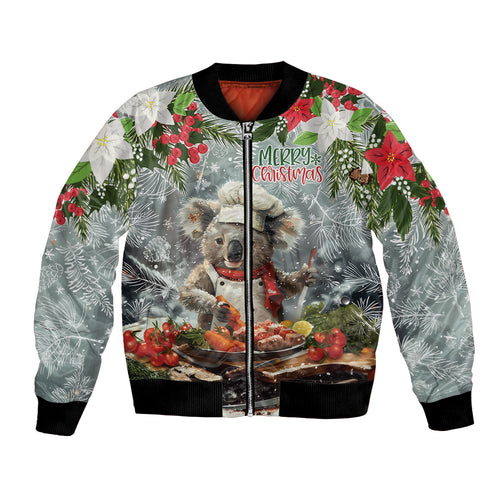 Personalised Koala Chef Christmas in July Bomber Jacket