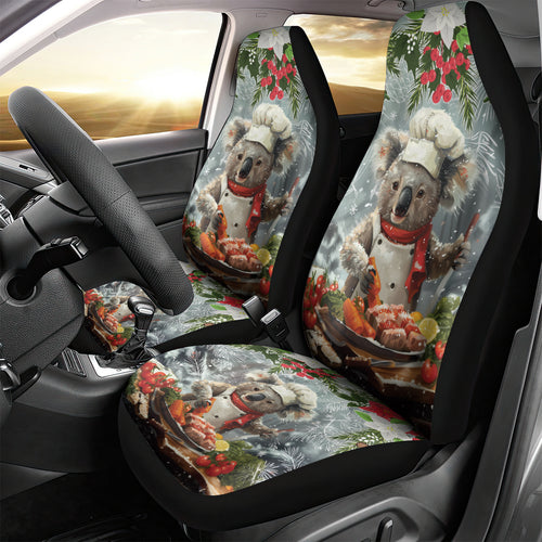 Koala Chef Christmas in July Car Seat Cover