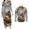 Personalised Koala Chef Christmas in July Couples Matching Long Sleeve Bodycon Dress and Long Sleeve Button Shirt