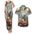 Personalised Koala Chef Christmas in July Couples Matching Tank Maxi Dress and Hawaiian Shirt