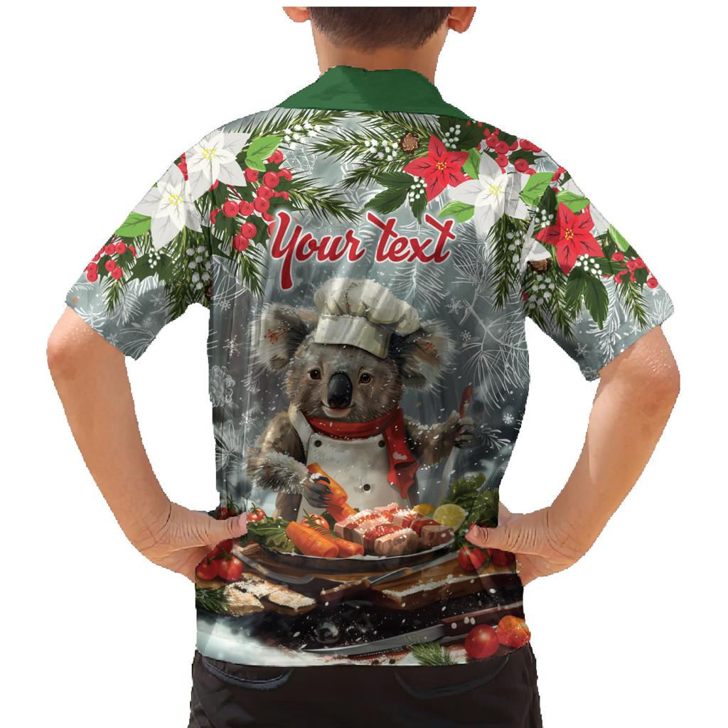 Personalised Koala Chef Christmas in July Family Matching Mermaid Dress and Hawaiian Shirt