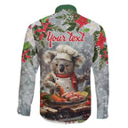 Personalised Koala Chef Christmas in July Family Matching Mermaid Dress and Hawaiian Shirt