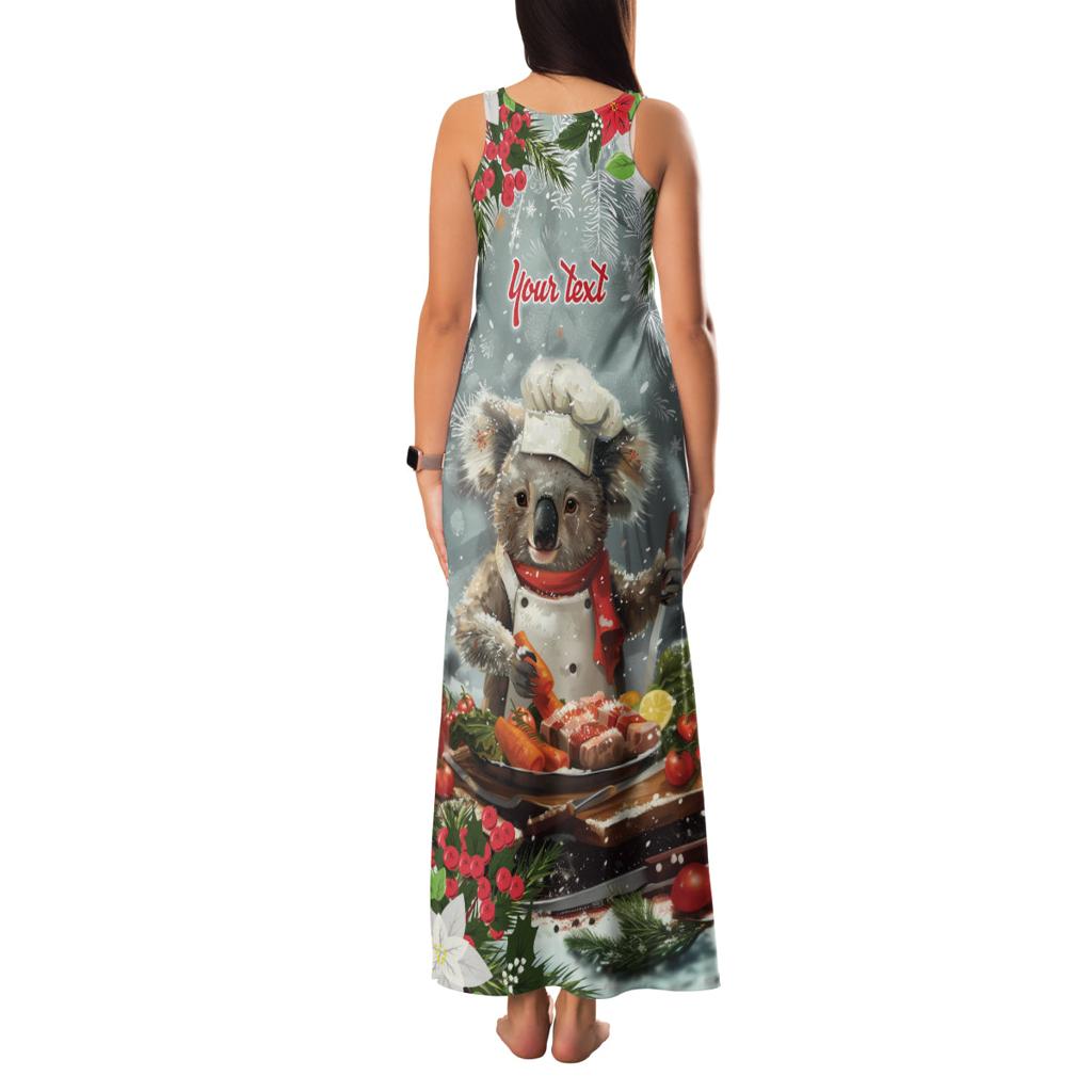 Personalised Koala Chef Christmas in July Family Matching Tank Maxi Dress and Hawaiian Shirt