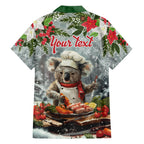 Personalised Koala Chef Christmas in July Hawaiian Shirt