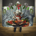 Koala Chef Christmas in July Hooded Blanket