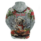 Personalised Koala Chef Christmas in July Hoodie