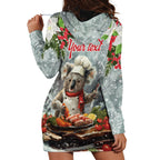 Personalised Koala Chef Christmas in July Hoodie Dress