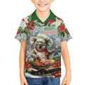 Personalised Koala Chef Christmas in July Kid Hawaiian Shirt