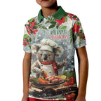 Personalised Koala Chef Christmas in July Kid Polo Shirt