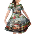 Personalised Koala Chef Christmas in July Kid Short Sleeve Dress
