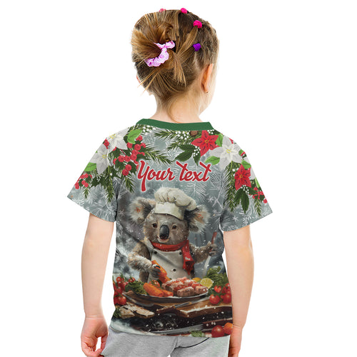Personalised Koala Chef Christmas in July Kid T Shirt
