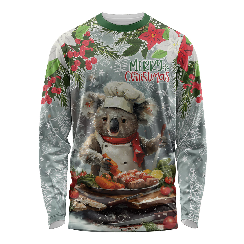 Personalised Koala Chef Christmas in July Long Sleeve Shirt