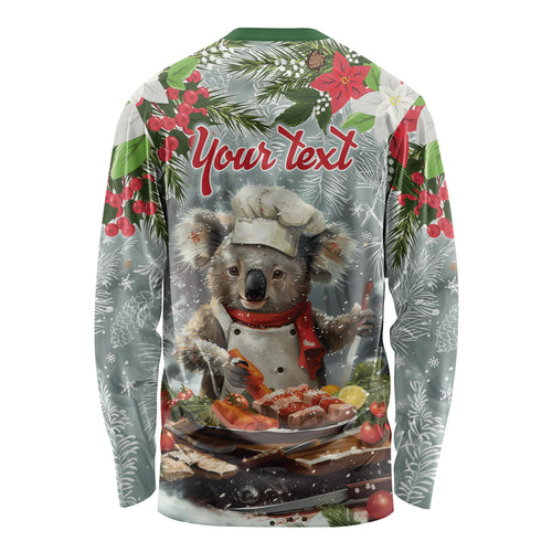 Personalised Koala Chef Christmas in July Long Sleeve Shirt
