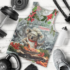 Personalised Koala Chef Christmas in July Men Tank Top