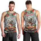 Personalised Koala Chef Christmas in July Men Tank Top