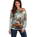 Personalised Koala Chef Christmas in July Off Shoulder Sweater