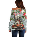 Personalised Koala Chef Christmas in July Off Shoulder Sweater