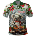 Personalised Koala Chef Christmas in July Polo Shirt