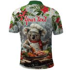 Personalised Koala Chef Christmas in July Polo Shirt
