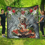 Koala Chef Christmas in July Quilt
