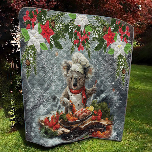 Koala Chef Christmas in July Quilt
