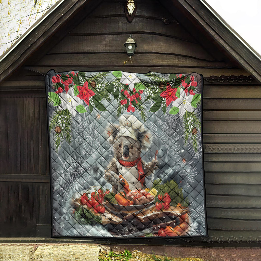 Koala Chef Christmas in July Quilt