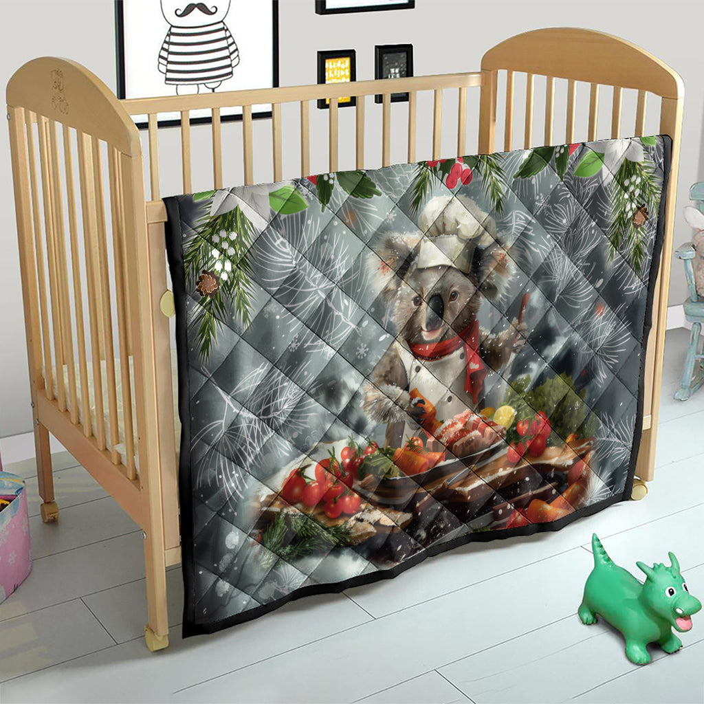 Koala Chef Christmas in July Quilt