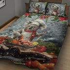 Koala Chef Christmas in July Quilt Bed Set