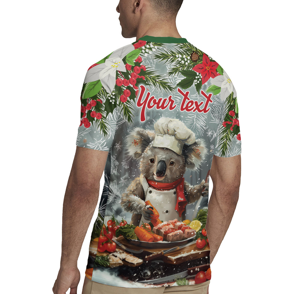 Personalised Koala Chef Christmas in July Rugby Jersey