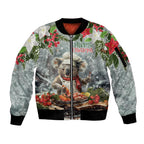 Personalised Koala Chef Christmas in July Sleeve Zip Bomber Jacket
