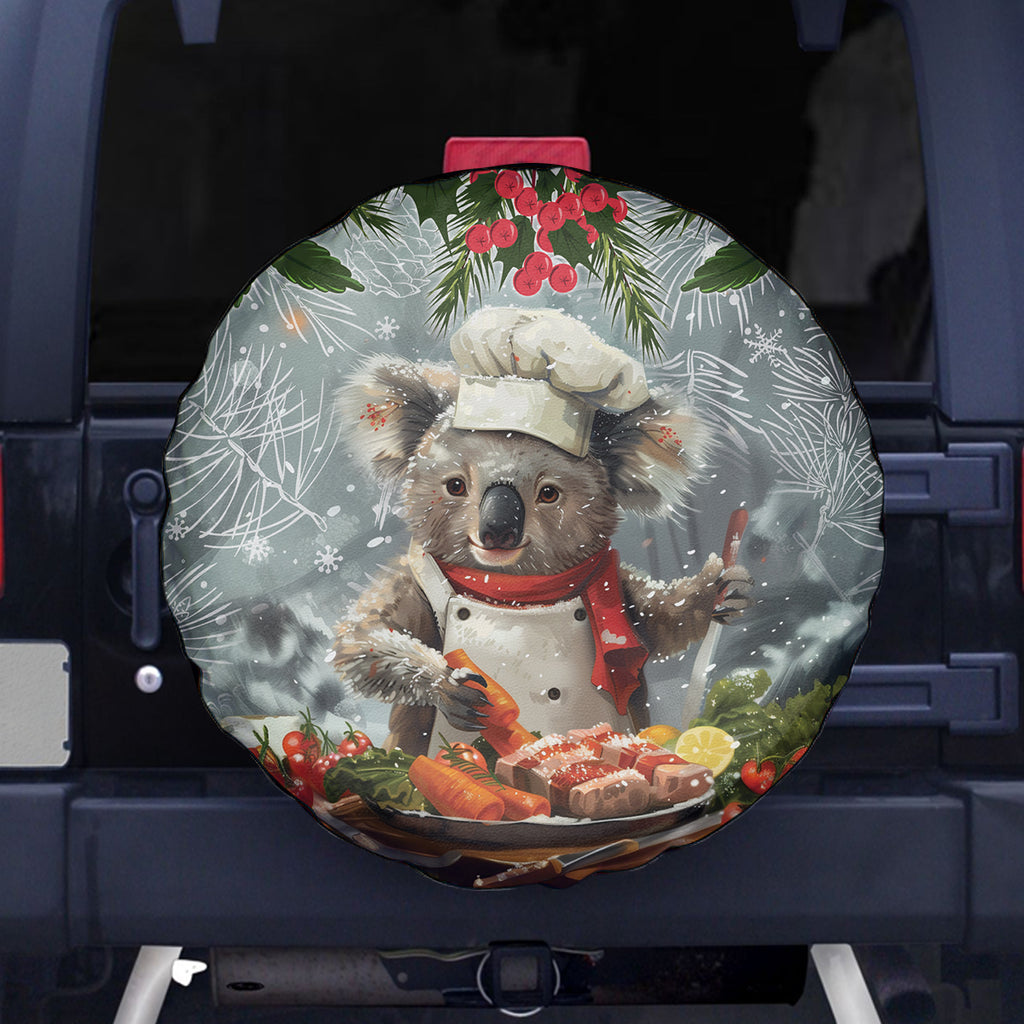 Koala Chef Christmas in July Spare Tire Cover