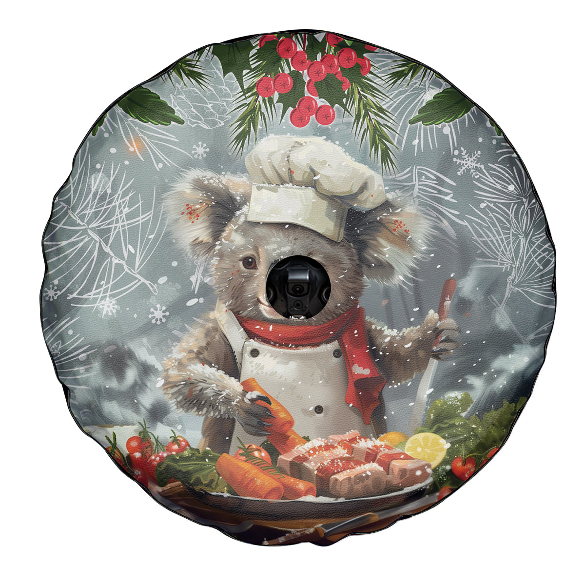 Koala Chef Christmas in July Spare Tire Cover