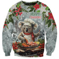 Personalised Koala Chef Christmas in July Sweatshirt