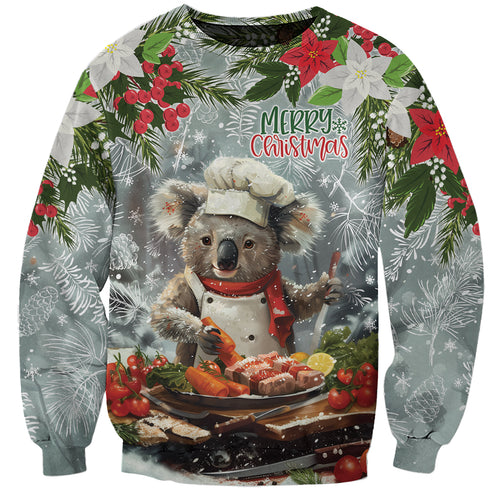 Personalised Koala Chef Christmas in July Sweatshirt