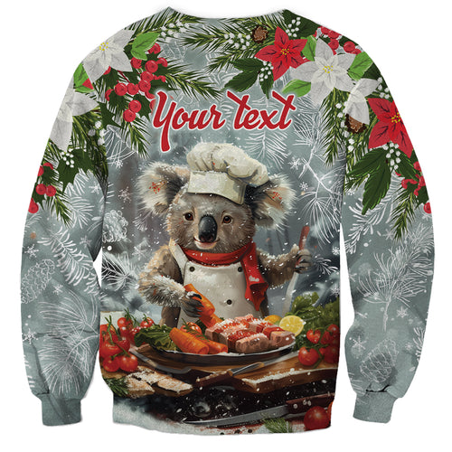 Personalised Koala Chef Christmas in July Sweatshirt