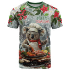 Personalised Koala Chef Christmas in July T Shirt