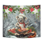 Koala Chef Christmas in July Tapestry