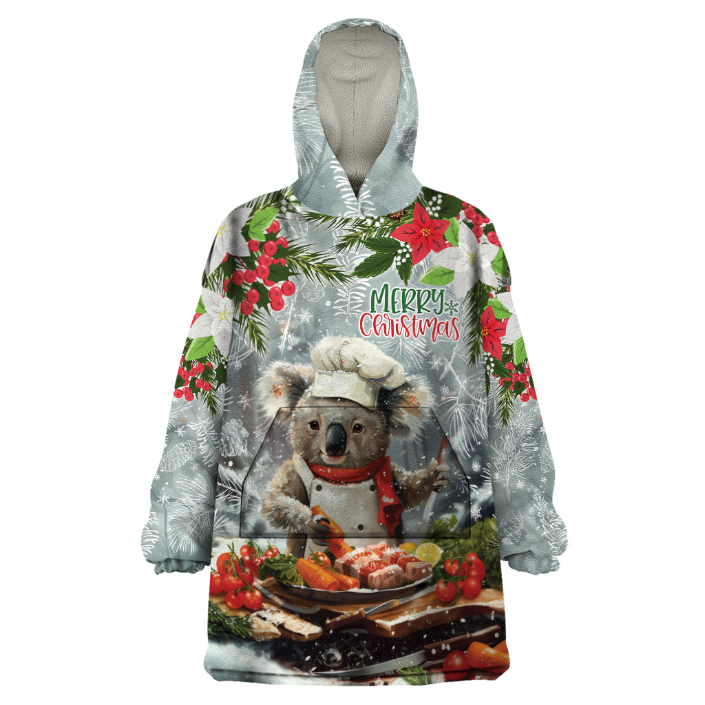 Personalised Koala Chef Christmas in July Wearable Blanket Hoodie