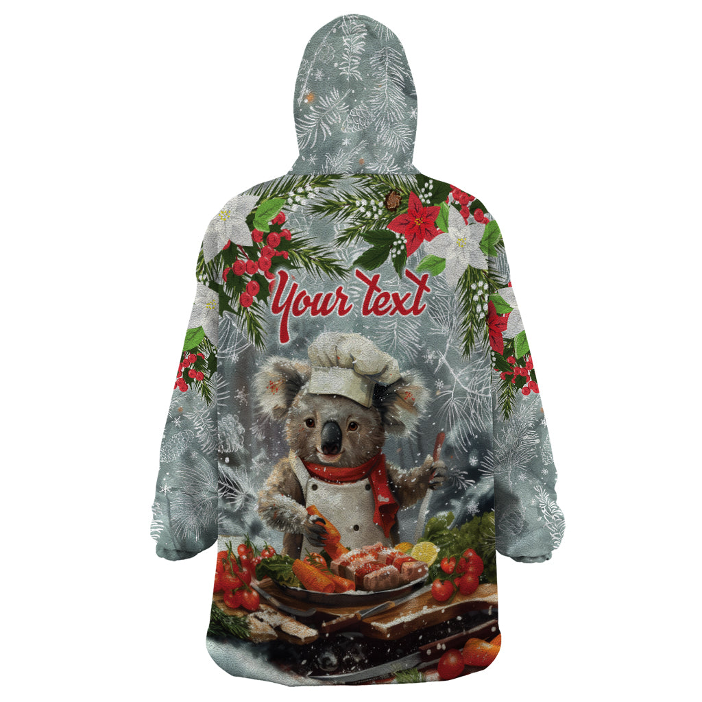 Personalised Koala Chef Christmas in July Wearable Blanket Hoodie