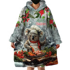Personalised Koala Chef Christmas in July Wearable Blanket Hoodie