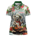 Personalised Koala Chef Christmas in July Women Polo Shirt
